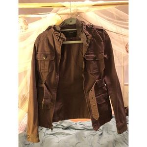 Sanctuary Lace Trim Utility Jacket